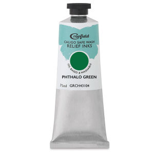 Cranfield Caligo Safe Wash Relief Ink - Phthalo Green, 75 ml