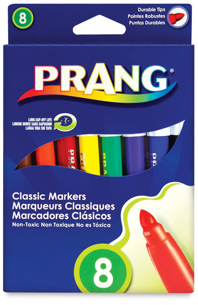 Prang Classic Markers​ - Front of package of Set of 8 Markers