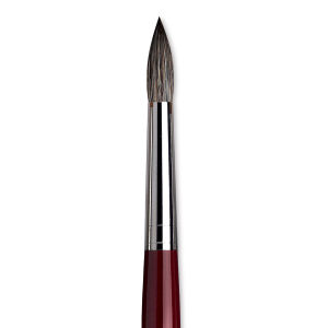 Da Vinci Black Sable Brush - Round, Long Handle, Size 26