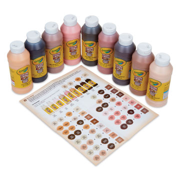 Crayola Multi-Surface Acrylic Paint Set, 4-Colors, Primary Colors