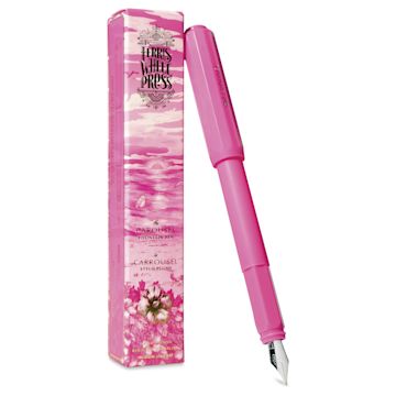 Open in modal - Ferris Wheel Press Carousel Fountain Pen - Malibu Blush, Medium, pen with box