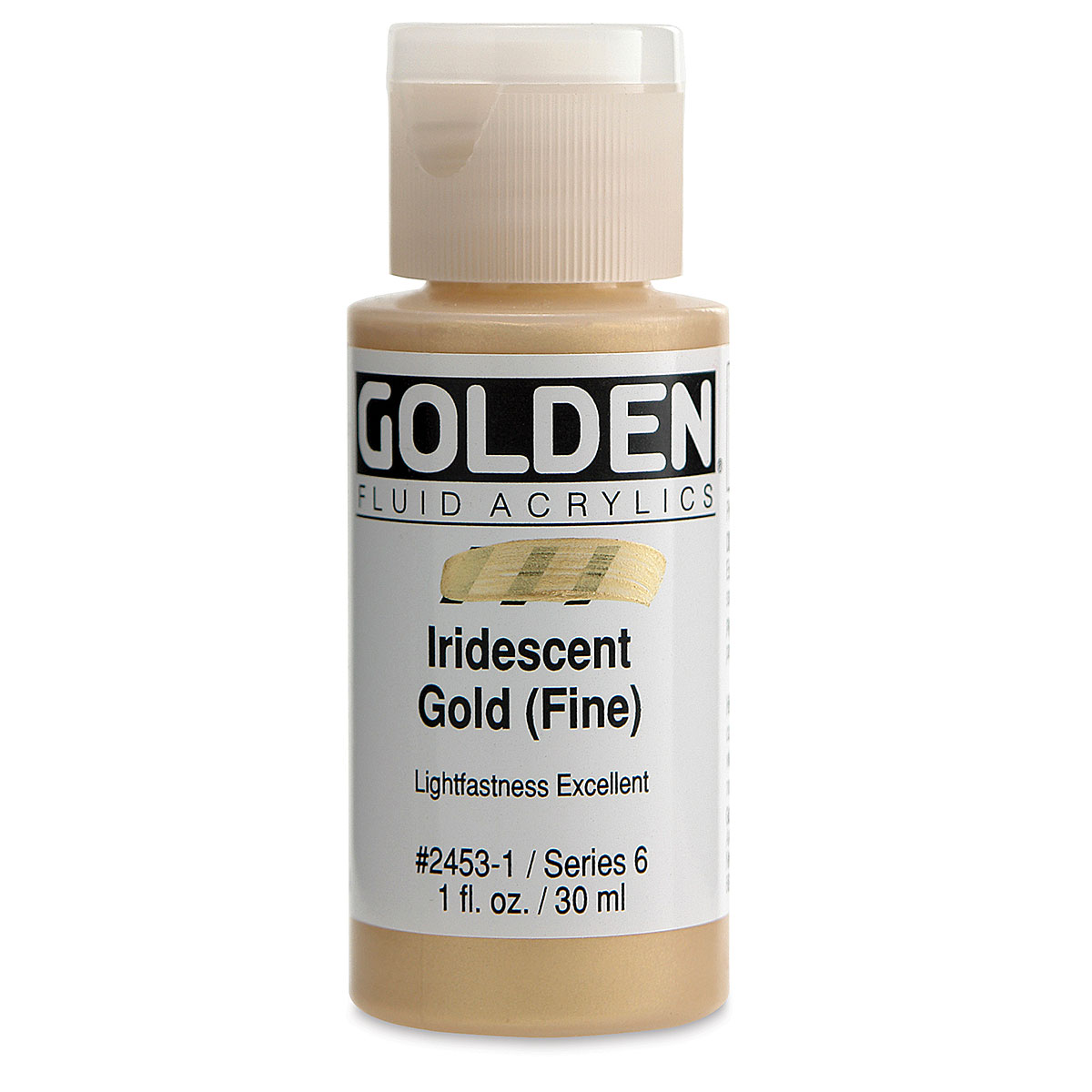 Golden Fluid Acrylic Iridescent Gold Deep (Fine) 16 oz