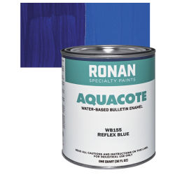 Ronan Aquacote Water-Based Acrylic Color - Reflex Blue, Quart