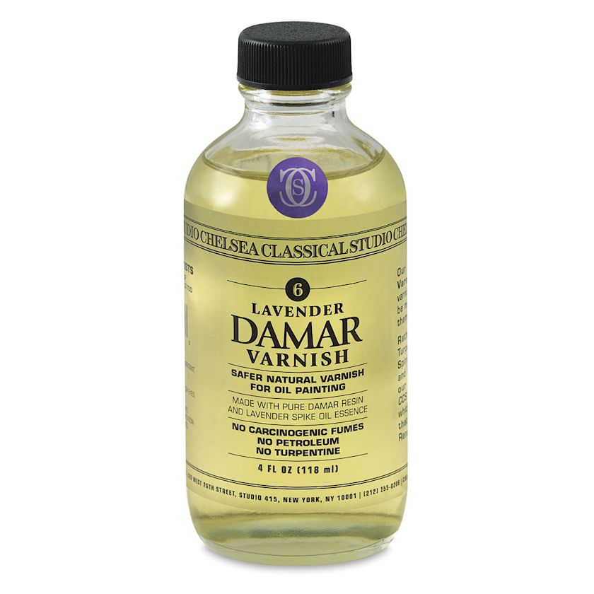 Chelsea Classical Studio Oil Painting Lavender Damar Varnish, 4 oz BLICK Art Materials