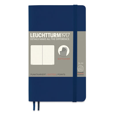 Leuchtturm1917 Dotted Softcover Notebook - Navy, 3-1/2" x 6"
