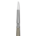 Escoda Perla Toray White Synthetic Brush - Round, Short Handle, Size 10