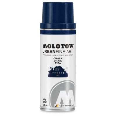 Molotow Urban Fine-Art Chalk Spray - Front view of Royal Blue Chalk can
