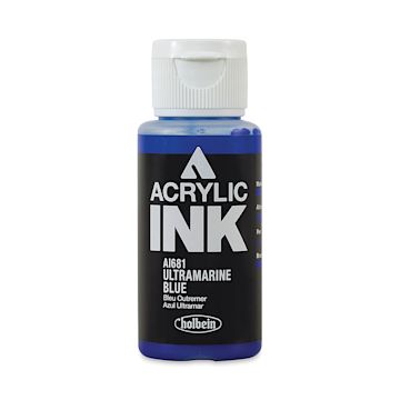 Open in modal - Holbein Acrylic Ink - Ultramarine Blue, 30 ml