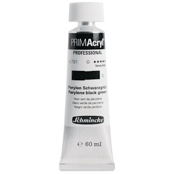 Open in modal - Schmincke Primacryl Professional Acrylic Paint - Perylene Black Green, 60 ml Tube