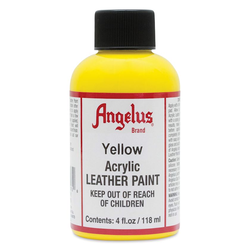 Angelus Leather Paint Yellow, 4 oz BLICK Art Materials