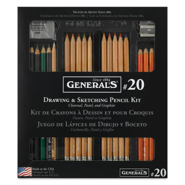 General's Classic Drawing and Sketching Kit No. 20, front of the packaging