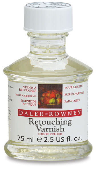 Daler-Rowney Retouching Varnish - Front of 75 ml bottle
