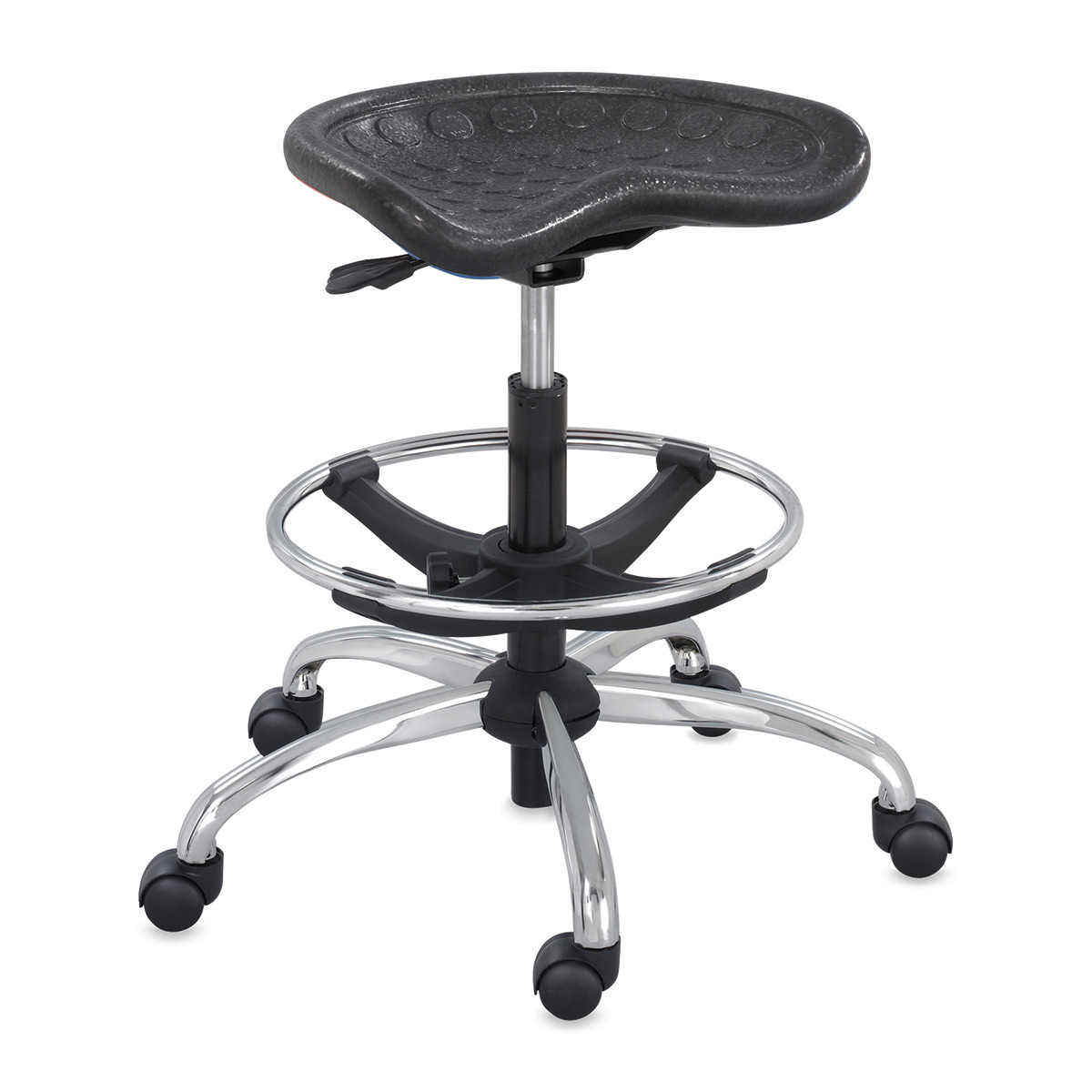 Safco DIESEL Adjustable Height Stool Pewter