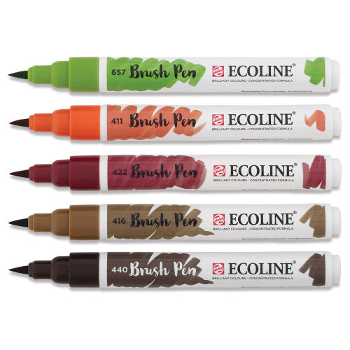 Ecoline Watercolour Brush Pen Additional Assorted Colours Set of 30