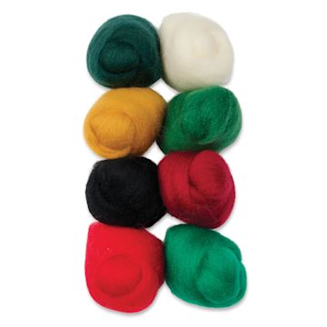 Open in modal - Wistyria Editions 100% Wool Roving - Noel, Pkg of 8