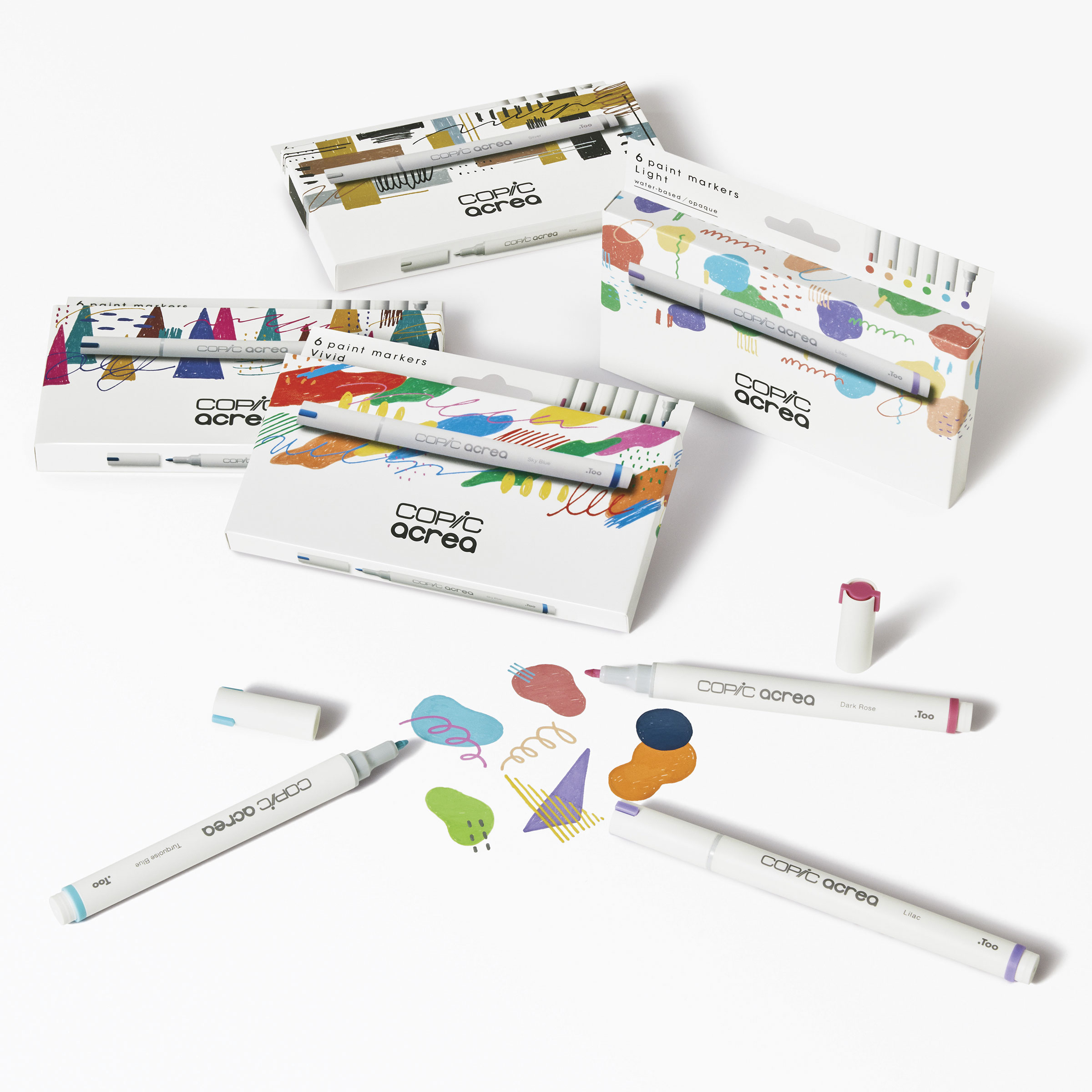 確認中】Copic acurea スノーホワイト・リッチブラック Copic Acrea