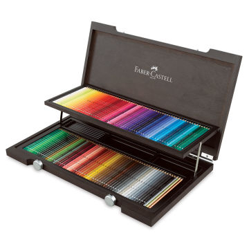 Faber-Castell Polychromos 120 Pencil Wood Box Set - Live in Colors