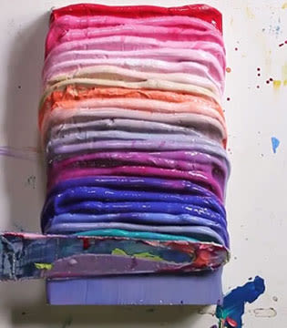Chunky Rainbow painting