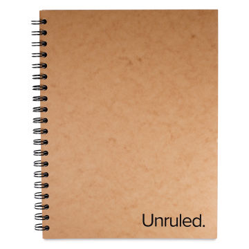Roaring Spring Unruled Classic Wirebound Notebook - Black, 10-1/2" x 8", 55 Sheets (front cover)