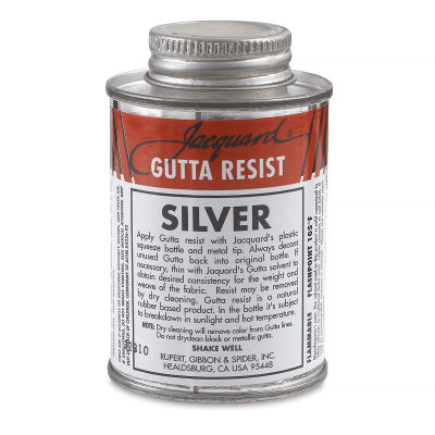 Jacquard Gutta Resist - Silver, 4 oz can
