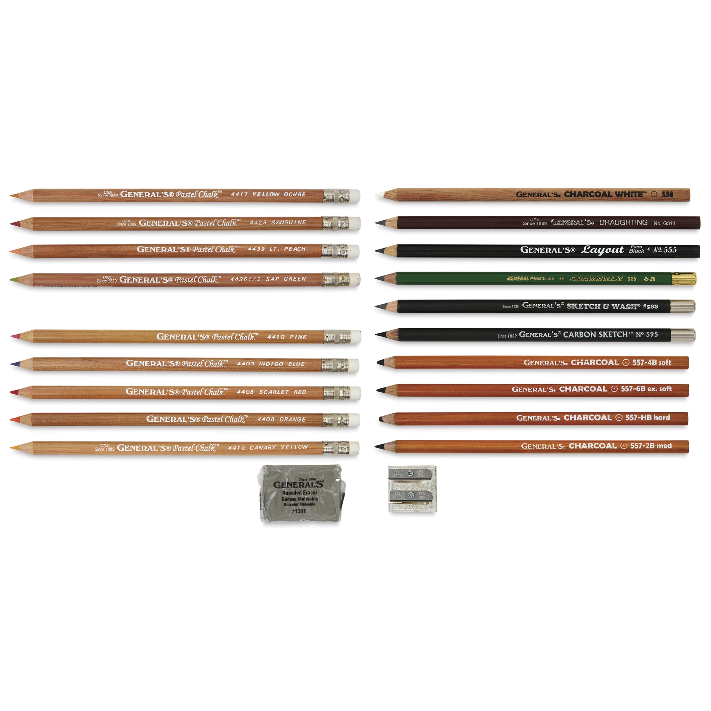 Lot De 2 Crayons General's Sketch & Wash - Neufs - Dessin Aquarellable