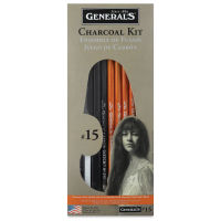 Galart Supplies Charcoal Drawing Set 12 Pieces Pre-Sharped Soft
