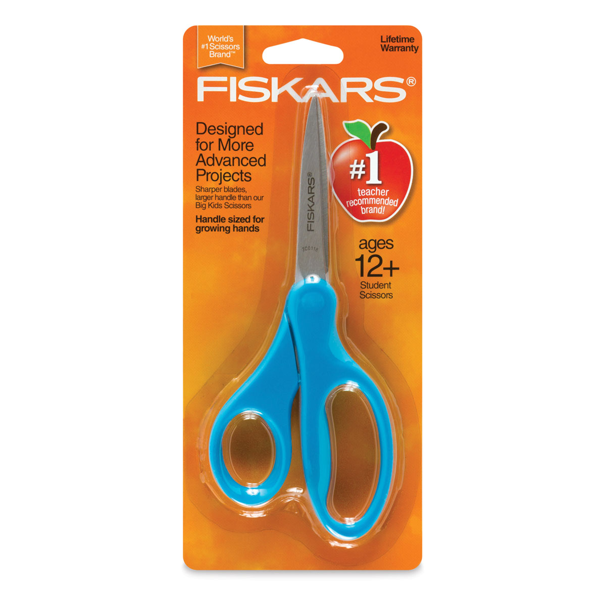 Fiskars Student Scissors, Scissors for School, 7 Inch, 3 Pack,Red