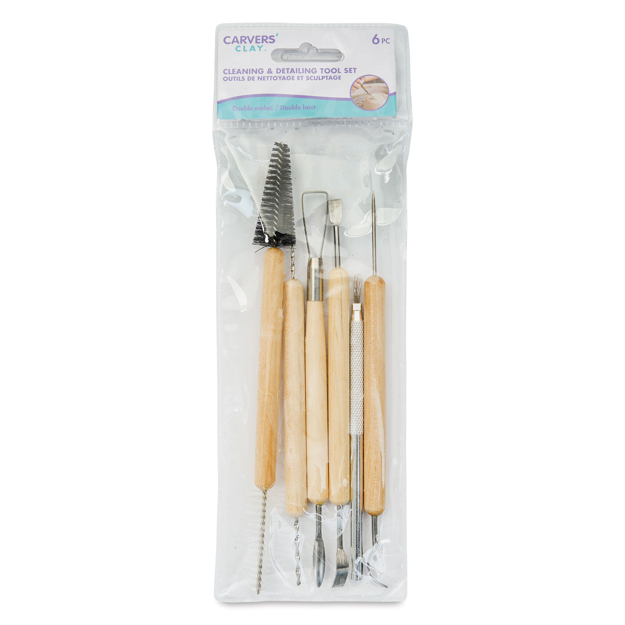 Carvers' Clay Cleaning and Detailing Tools - Set of 6