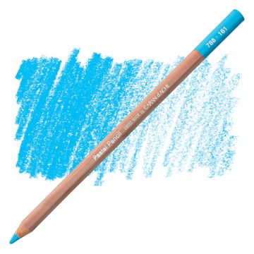 Open in modal - Caran d'Ache Pastel Pencil - Light Blue pencil and swatch