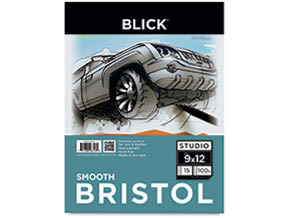 Blick Bristol Pad - 9'' x 12'', Smooth, 15 Sheets