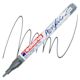 Edding Acrylic Paint Marker - Anthracite 926, Fine (swatch and marker)