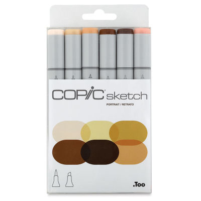 Copic Sketch Markers - Portrait Colors, Set of 6