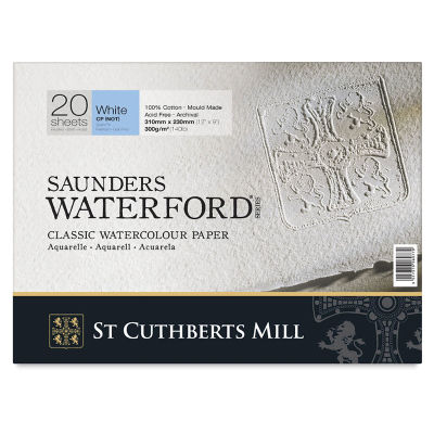 Saunders Waterford Watercolor Blocks - Front cover of 20 sheet Cold Press Block