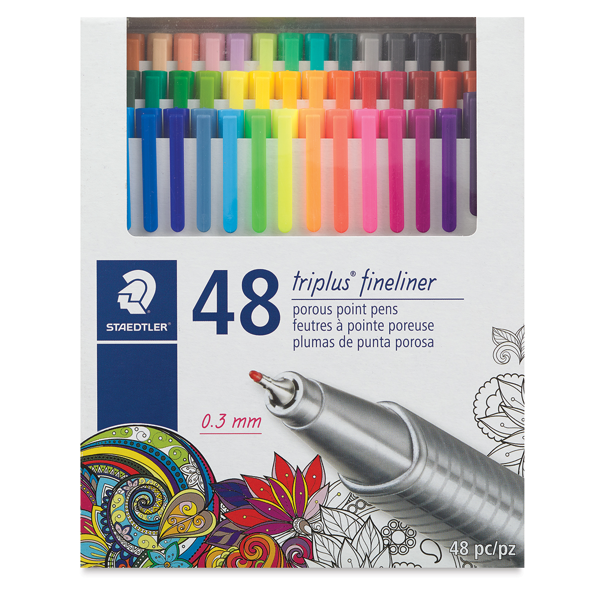 60pk Porous Point Pens Triplus Fineliner Multiple Colored Ink - Staedtler :  Target