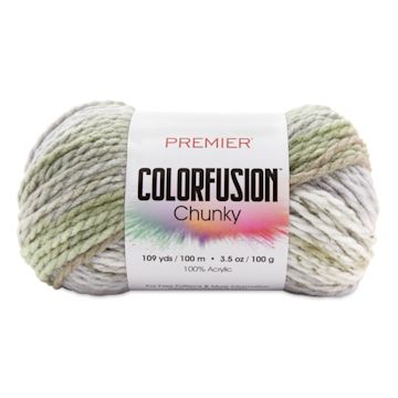 Open in modal - Premier Yarn Colorfusion Chunky Yarn - Woodland, 109 yards