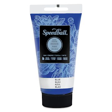 Open in modal - Speedball Water-Soluble Block Printing Ink - Blue, 2.5 oz