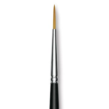 Open in modal - Trekell Synthetic Gold Taklon Brush - Liner, Long Handle, Size 2, close-up
