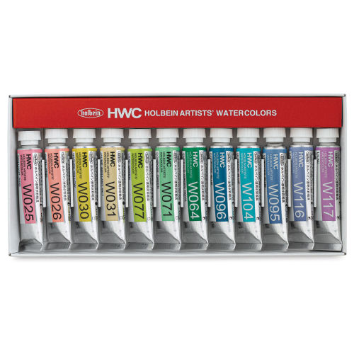 Holbein Artists' Watercolor 12 Tube Set - Meininger Art Supply