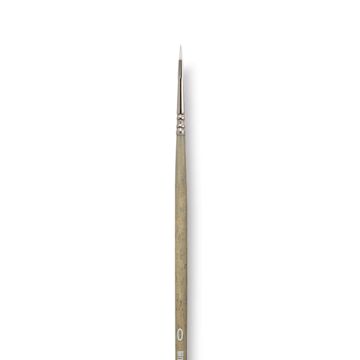 Open in modal - Escoda Perla Toray White Synthetic Brush - Filbert, Long Handle, Size 0