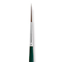 Silver Brush Ruby Satin Synthetic Brush - Script Liner, Size 2, Short Handle
