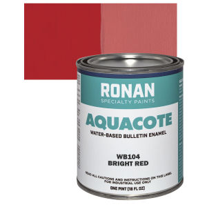Ronan Aquacote Bulletin Enamel - Bright Red, Pint