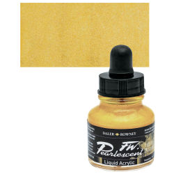 Daler-Rowney FW Acrylic Pearlescent Liquid Acrylic Artist's Ink - 1 oz, Autumn Gold