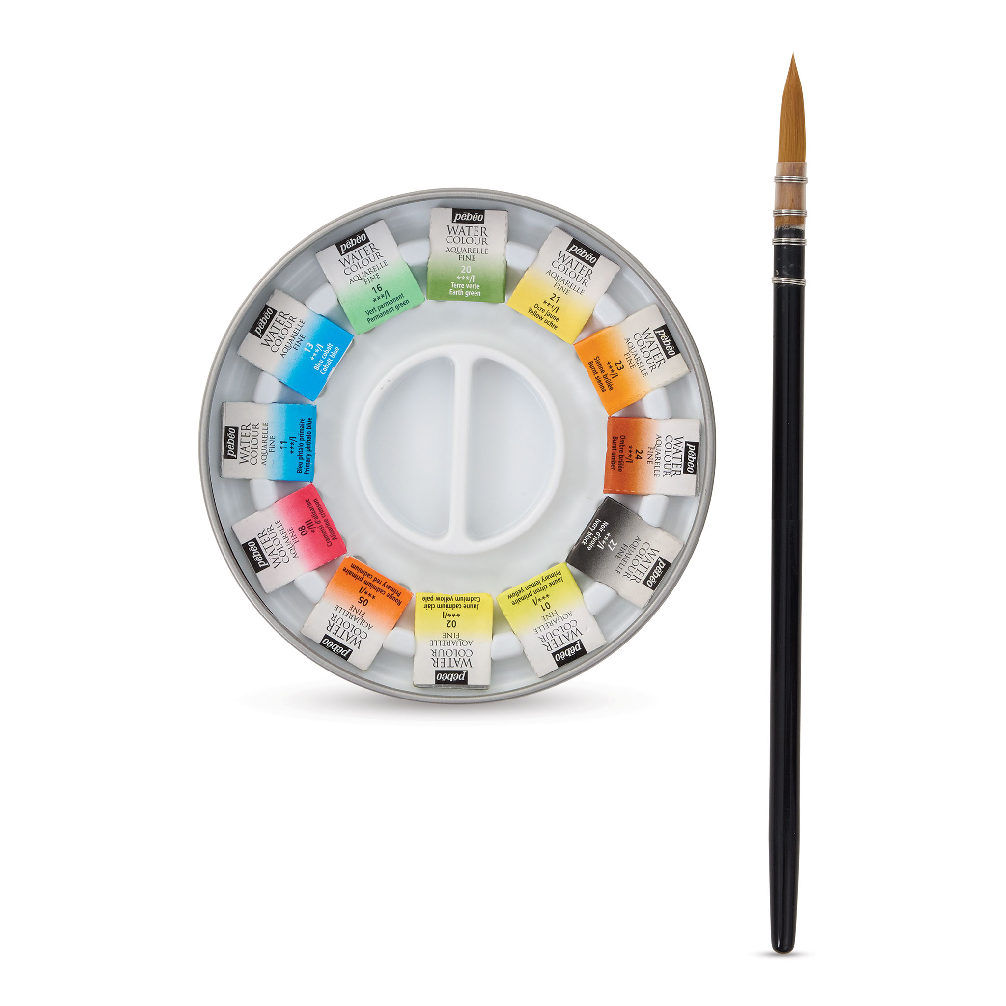 Blick Empty Watercolor Half Pans, Pkg of 12