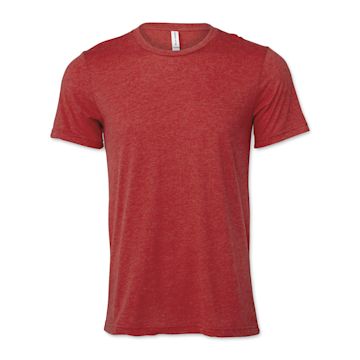 Open in modal - Bella Canvas Unisex T-shirt - Red Heather, X-Small - front