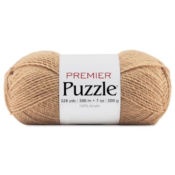 Open in modal - Premier Yarn Puzzle Solids Yarn - Tan, 328 yds