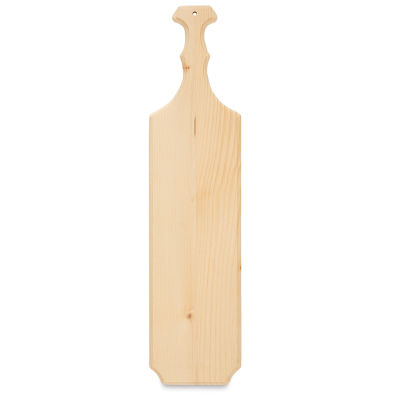 Walnut Hollow Pine Paddle - Greek cut paddle shown upright