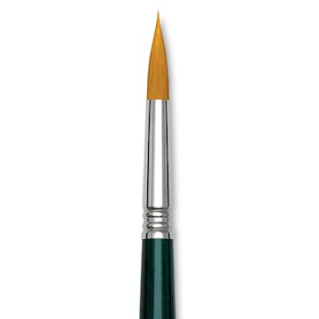 Open in modal - Escoda Barroco Toray Gold Synthetic Brush - Round, Long Handle, 2/0