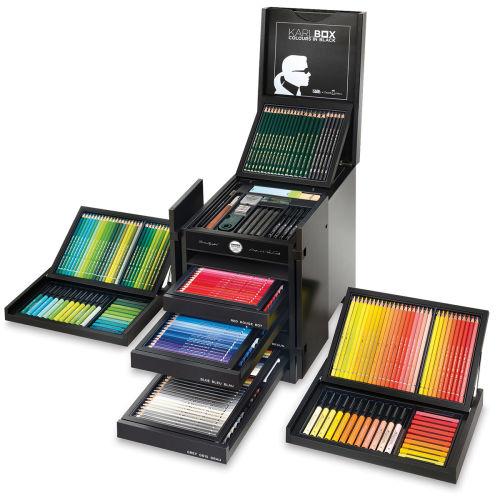 Promotional Six Color Pencil Sets in Box (Black)
