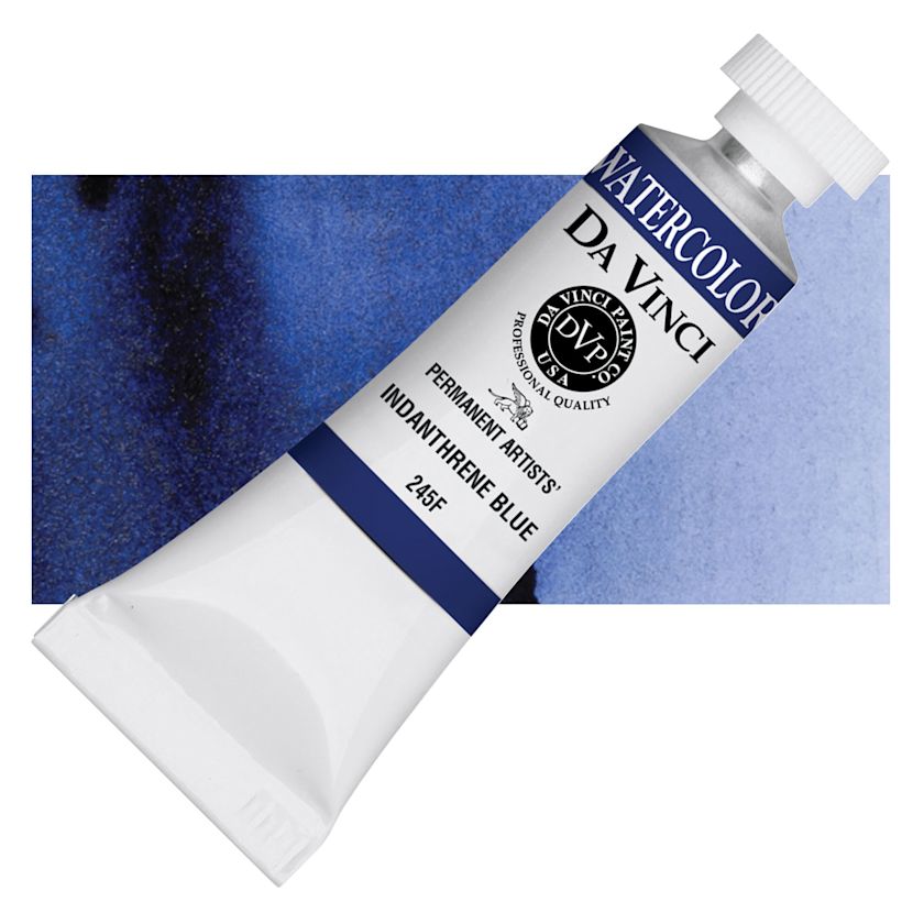 Da Vinci Artists' Permanent Watercolor - Indanthrene Blue, 15 ml tube ...