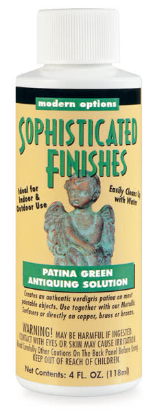 Patina Finishes - Front of Patina Green 4 oz bottle
